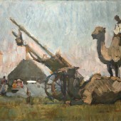 Пейзаж с верблюдом. Калмыкия, 1940