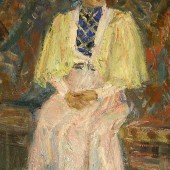 Артистка в девичьем костюме. Калмыкия, 1940